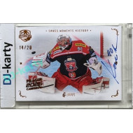 2021/22 Legendary Cards SAVES HELP MEMORABILIA SERIES #SMH-5 Ondřej Kacetl Saves Moments History Signature 14/20 Expo Praha 11. 4. 2026