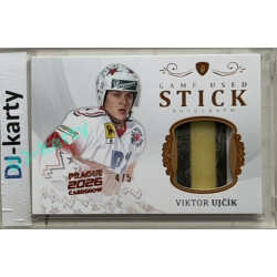 2023 Legendary Cards REKORDY ČESKÉ EXTRALIGY #GAS-04 Viktor Ujčík Game Used Gear Authentic Signature 4/5 Expo Praha 11. 4. 2026