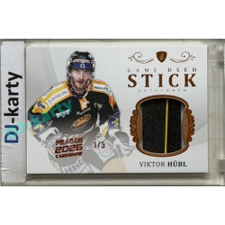 2023 Legendary Cards REKORDY ČESKÉ EXTRALIGY #GAS-02 Viktor Hübl Game Used Gear Authentic Signature 1/5 Expo Praha 11. 4. 2026