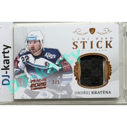 2023 Legendary Cards REKORDY ČESKÉ EXTRALIGY #GAS-01 Ondřej Kratěna Game Used Gear Authentic Signature 2/5 Expo Praha 11. 4. 2026