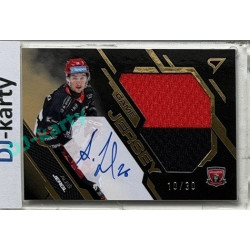 2025/26 Sportzoo ELH 2. serie #GJS-AJ Aleš Jergl Game Jersey Gold Auto 10/30