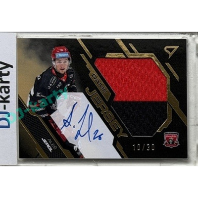 2025/26 Sportzoo ELH 2. serie #GJS-AJ Aleš Jergl Game Jersey Gold Auto 10/30