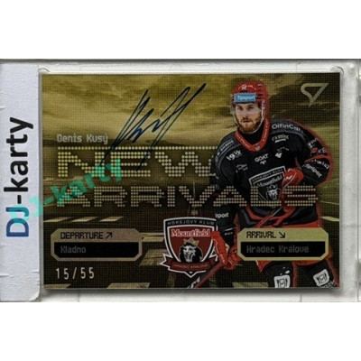 2025/26 Sportzoo ELH 2. serie #NAS-DK Denis Kusý New Arrivals Gold Auto 15/55