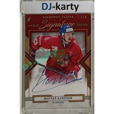 24/25 LC Repre série 2 Collectors Edition #AS-KAN Matyáš Kantner Update Signature Authentic Player Signature 2023/24 Red 2/4 Expo Praha 11. 4. 2026