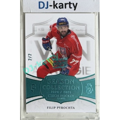 2024/25 LC Repre serie 2 #CHG-10 Filip Pyrochta Czech Hockey games 2025 Turquoise 2/2 Expo Praha 11. 4. 2026