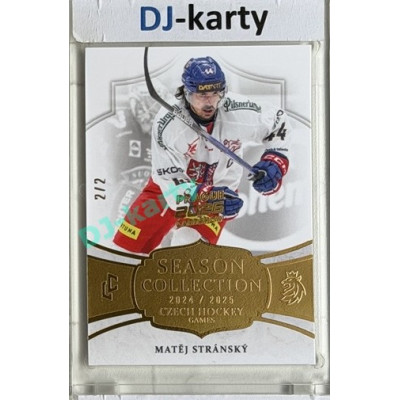 2024/25 LC Repre serie 2 #CHG-22 Matěj Stránský Czech Hockey games 2025 Gold 2/2 Expo Praha 11. 4. 2026