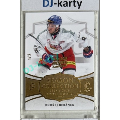 2024/25 LC Repre serie 2 #CHG-12 Ondřej Beránek Czech Hockey games 2025 Gold 1/2 Expo Praha 11. 4. 2026
