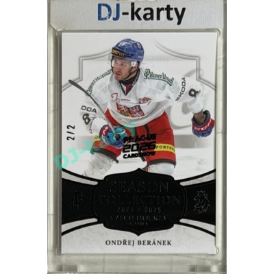 2024/25 LC Repre serie 2 #CHG-12 Ondřej Beránek Czech Hockey games 2025 Black 2/2 Expo Praha 11. 4. 2026