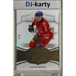 2024/25 LC Repre serie 2 #CHG-08 Jakub Krejčík Czech Hockey games 2025 Platinum 2/2 Expo Praha 11. 4. 2026