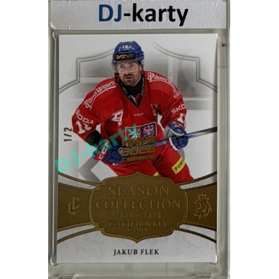 2024/25 LC Repre serie 2 #CHG-17 Jakub Flek Czech Hockey games 2025 Gold 1/2 Expo Praha 11. 4. 2026