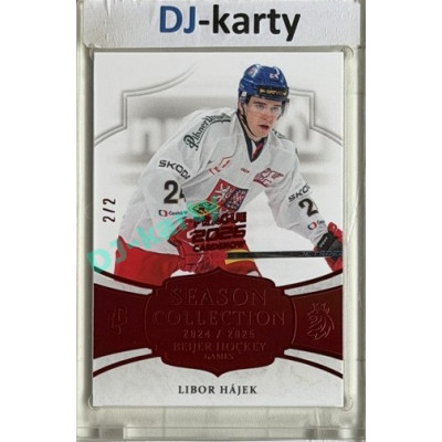 2024/25 LC Repre serie 2 #BHG-02 Libor Hájek Beijer Hockey Games 2025 Red 2/2 Expo Praha 11. 4. 2026