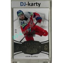 2024/25 LC Repre serie 2 #WCH-21 Adam Klapka IIHF World Championship 2025 Platinum 2/2 Expo Praha 11. 4. 2026