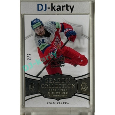 2024/25 LC Repre serie 2 #WCH-21 Adam Klapka IIHF World Championship 2025 Platinum 2/2 Expo Praha 11. 4. 2026
