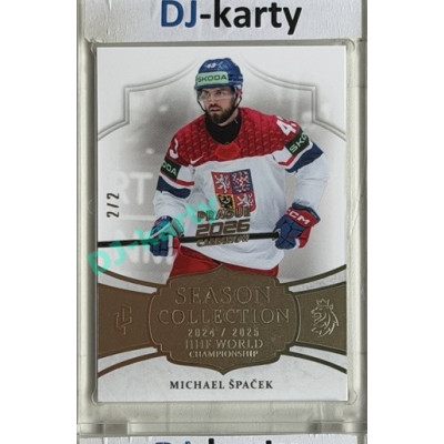 2024/25 LC Repre serie 2 #WCH-15 Michael Špaček IIHF World Championship 2025 Platinum 2/2 Expo Praha 11. 4. 2026