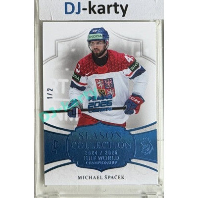 2024/25 LC Repre serie 2 #WCH-15 Michael Špaček IIHF World Championship 2025 Blue 1/2 Expo Praha 11. 4. 2026