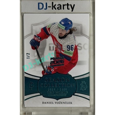 2024/25 LC Repre serie 2 #WCH-22 Daniel Voženílek IIHF World Championship 2025 Turquoise 1/2 Expo Praha 11. 4. 2026