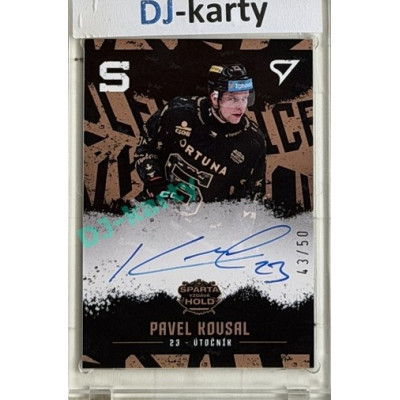 2026 Sportzoo Sparta vzdává hold #S-PK Pavel Kousal AUTO 43/50