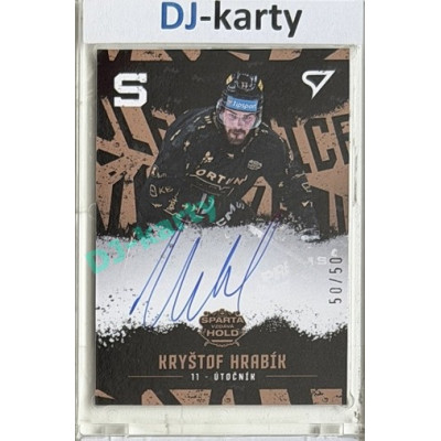 2026 Sportzoo Sparta vzdává hold #S-KH Kryštof Hrabík AUTO 25/50