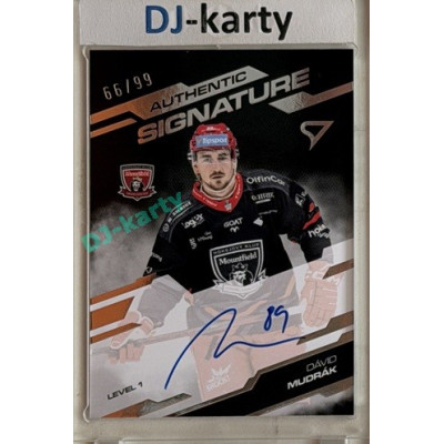 2025/26 Sportzoo ELH 2. serie #SL1-MD Dávid Mudrák Authentic Signature Level 1 66/99