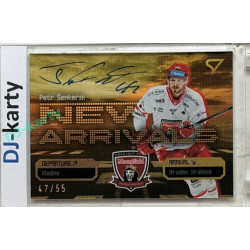 2025/26 Sportzoo ELH 2. serie #NAS-PS Petr Šenkeřík New Arrivals Gold Auto 47/55
