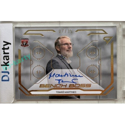 2025/26 Sportzoo ELH 2. serie #BBS-TM Tomáš Martinec Bench Boss Gold Auto 07/35