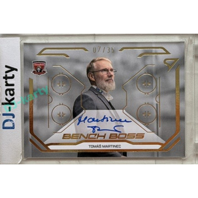 2025/26 Sportzoo ELH 2. serie #BBS-TM Tomáš Martinec Bench Boss Gold Auto 07/35