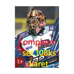 2025/26 Sportzoo ELH 2. serie kompletní set 108ks karet Azure Blue