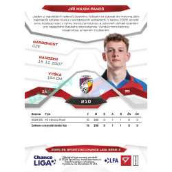 2025/26 Sportzoo Chance Liga 2. série #210 JIŘÍ MAXIM PANOŠ