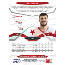 2025/26 Sportzoo Chance Liga 2. série #195 DAVID JURÁSEK
