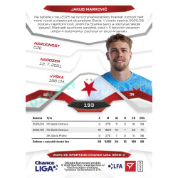 2025/26 Sportzoo Chance Liga 2. série #193 JAKUB MARKOVIČ