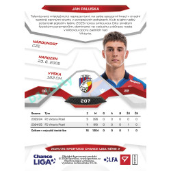2025/26 Sportzoo Chance Liga 2. série #207 JAN PALUSKA