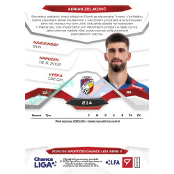 2025/26 Sportzoo Chance Liga 2. série #214 ADRIAN ZELJKOVIČ