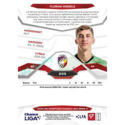 2025/26 Sportzoo Chance Liga 2. série #205 FLORIAN WIEGELE