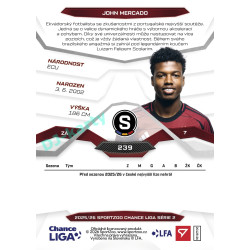 2025/26 Sportzoo Chance Liga 2. série #239 JOHN MERCADO