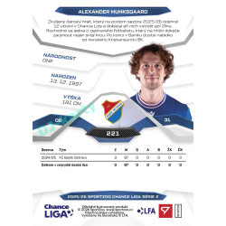 2025/26 Sportzoo Chance Liga 2. série #221 ALEXANDER MUNKSGAARD
