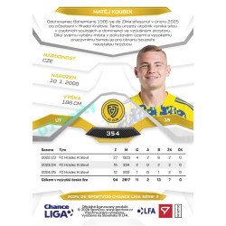 2025/26 Sportzoo Chance Liga 2. série #354 MATĚJ KOUBEK
