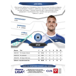 2025/26 Sportzoo Chance Liga 2. série #252 JAN KRÁL