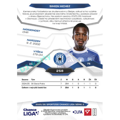 2025/26 Sportzoo Chance Liga 2. série #258 SIMION MICHEZ