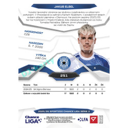 2025/26 Sportzoo Chance Liga 2. série #251 JAKUB ELBEL