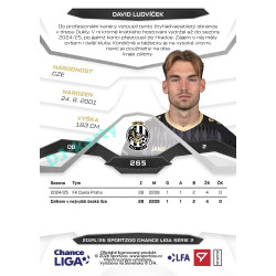 2025/26 Sportzoo Chance Liga 2. série #265 DAVID LUDVÍČEK