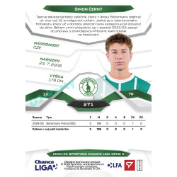 2025/26 Sportzoo Chance Liga 2. série #271 ŠIMON ČERNÝ