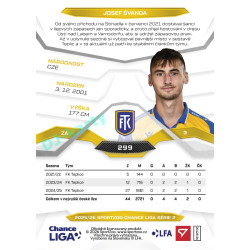 2025/26 Sportzoo Chance Liga 2. série #299 JOSEF ŠVANDA
