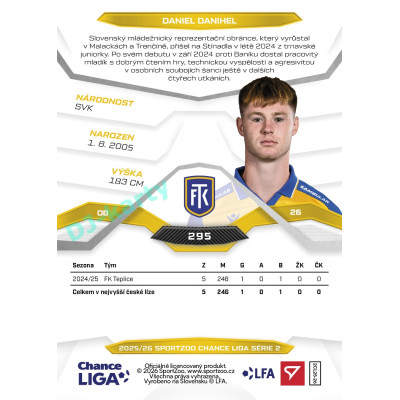 2025/26 Sportzoo Chance Liga 2. série #295 DANIEL DANIHEL
