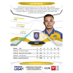 2025/26 Sportzoo Chance Liga 2. série #300 MATYÁŠ KOZÁK