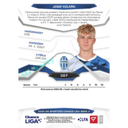 2025/26 Sportzoo Chance Liga 2. série #307 JOSEF KOLÁŘÍK