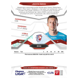 2025/26 Sportzoo Chance Liga 2. série #334 JÁCHYM ŠERÁK