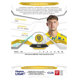 2025/26 Sportzoo Chance Liga 2. série #351 STANISLAV PETRUTA