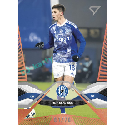 2025/26 Sportzoo Chance Liga 2. série #254 FILIP SLAVÍČEK Copper xx/70