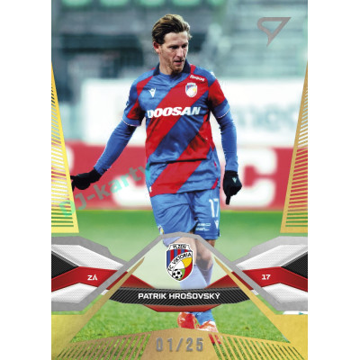 2025/26 Sportzoo Chance Liga 2. série #208 PATRIK HROŠOVSKÝ Gold xx/25
