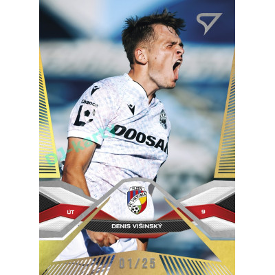 2025/26 Sportzoo Chance Liga 2. série #216 DENIS VIŠINSKÝ Gold xx/25
